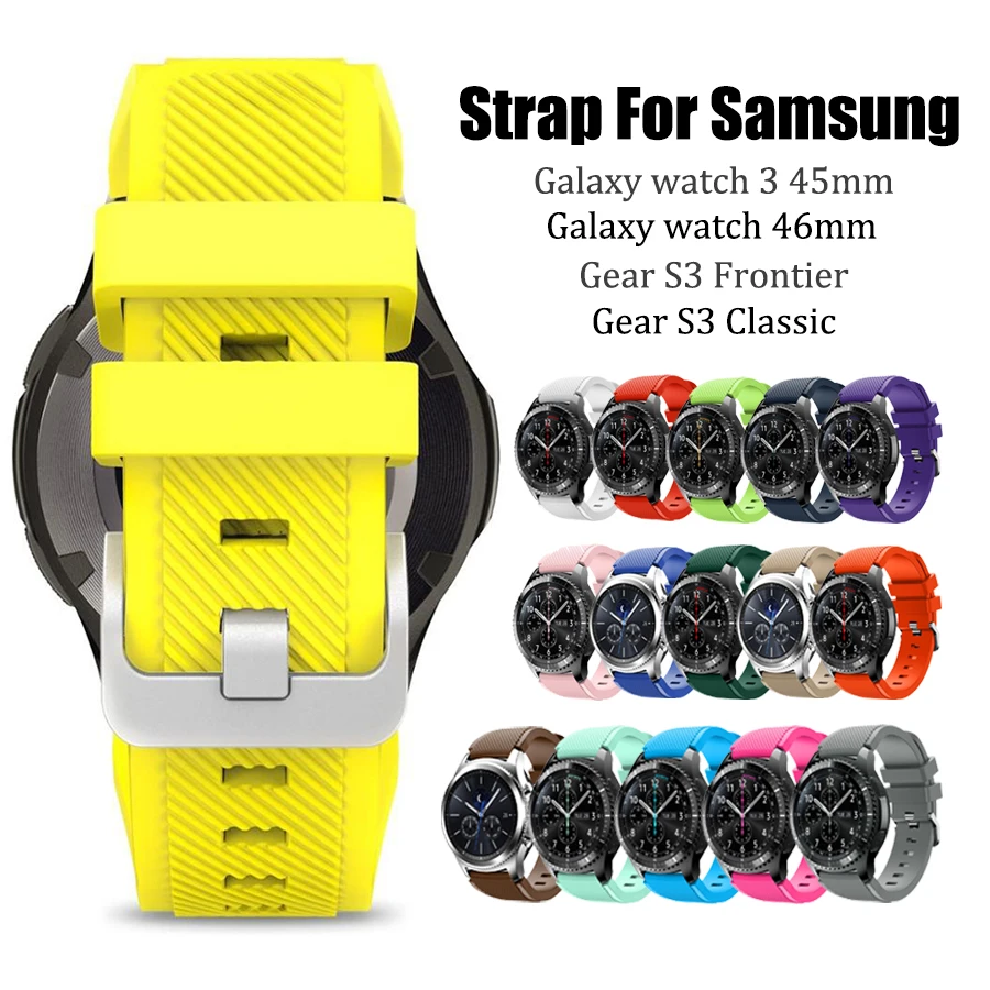 Strap For Huawei gt 2 Wristband For samsung galaxy watch 3 45mm gear s3 frontier 22mm watch band For Xiaomi Haylou solar ls05