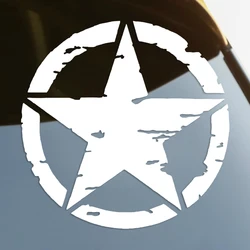 Distressed Star Die-Cut Vinyl Decal Car Sticker Waterproof Auto Decors on Car Body Bumper Rear Window Laptop choose size #S60146