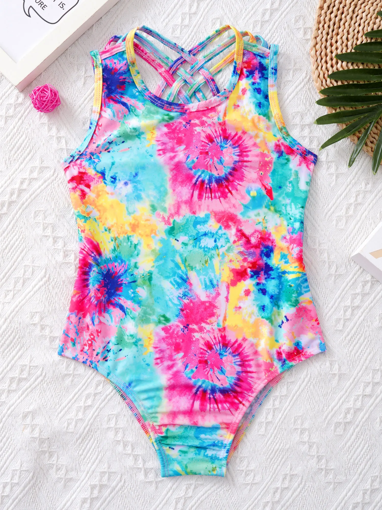 4-16Y Kids Girls Swimsuit New Children Swimwear One piece Swimming Outfit Summer Bathing Bikini Pool Beachwear Jumpsuit