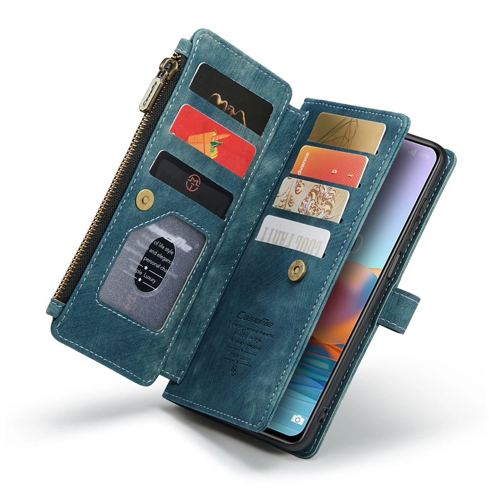 Handbag Wallet Case For Xiaomi Redmi Note 9s Note 9 Pro Max Note 10s Note 10 Pro Max Leather Case Card Slot Wallet Flip Cover