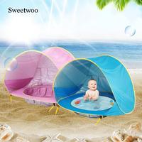 Baby Beach Tent Waterproof Pop Up Portable Shade Pool UV Protection Sun Shelter For Infant Kids Outdoor Camping Sunshade Beach