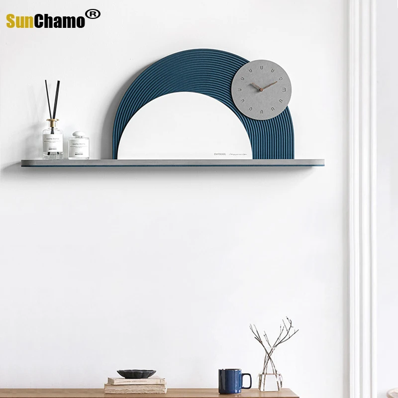 

Nordic Light Luxury Clock Wall Clock Living Room Home Personality Creative Modern Minimalist Background Wall Decoration Bedroom