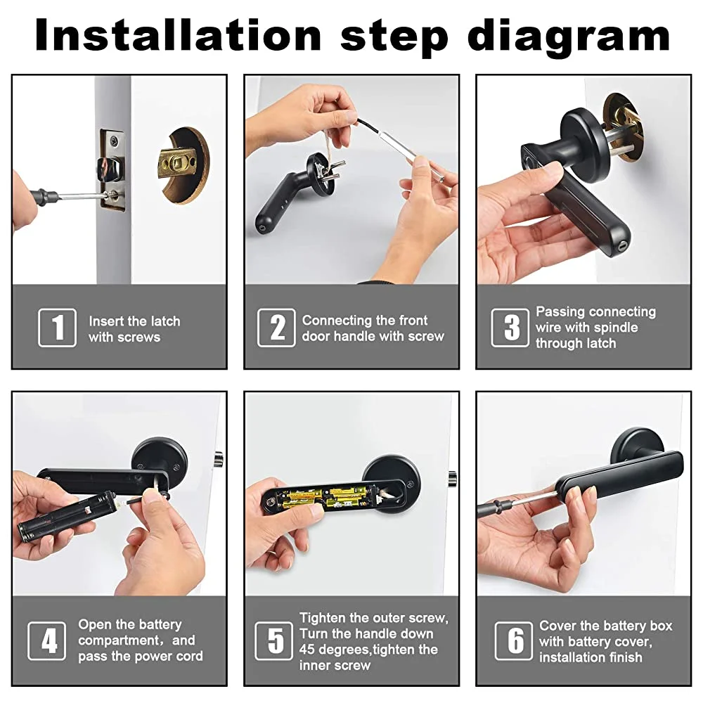 Nuovo M5 Bluetooth TT LOCK sblocco remoto impronta digitale biometrica chiave meccanica Office Home Smart Door Lock serratura elettronica