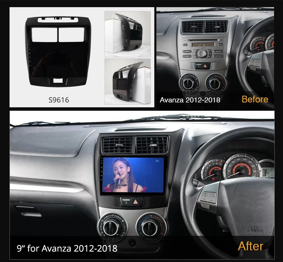 Ownice K6+ 2K for Toyota Avanza 2012 - 2018 8G+256G Android 12.0 Car Radio Setero Auto Audio 360 Panorama Optical 5G Wifi