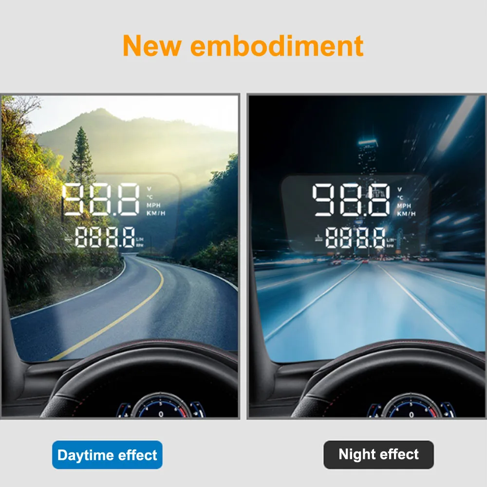 سيارة رئيس يصل عرض OEM HUD لشروليه الاعتدال/هولدن 2017-2023 اكسسوارات السيارات شاشة القيادة الآمنة العارض الزجاج الأمامي #6