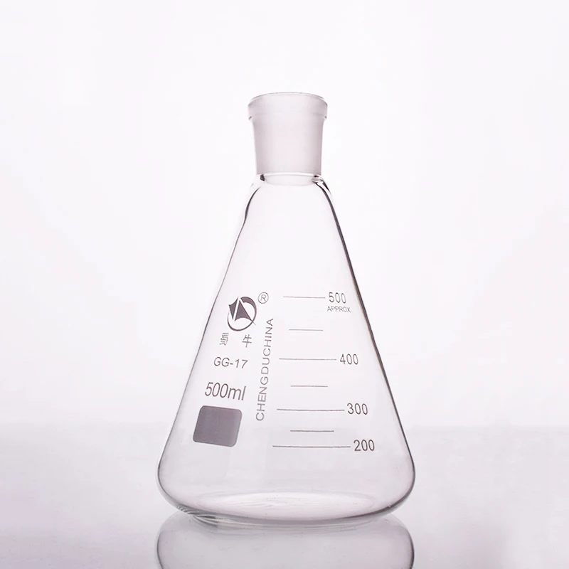 50-10000ml Glass Erlenmeyer Flask Conical Bottle, 24/29 Joint, Lab Chemistry Glassware Supplies