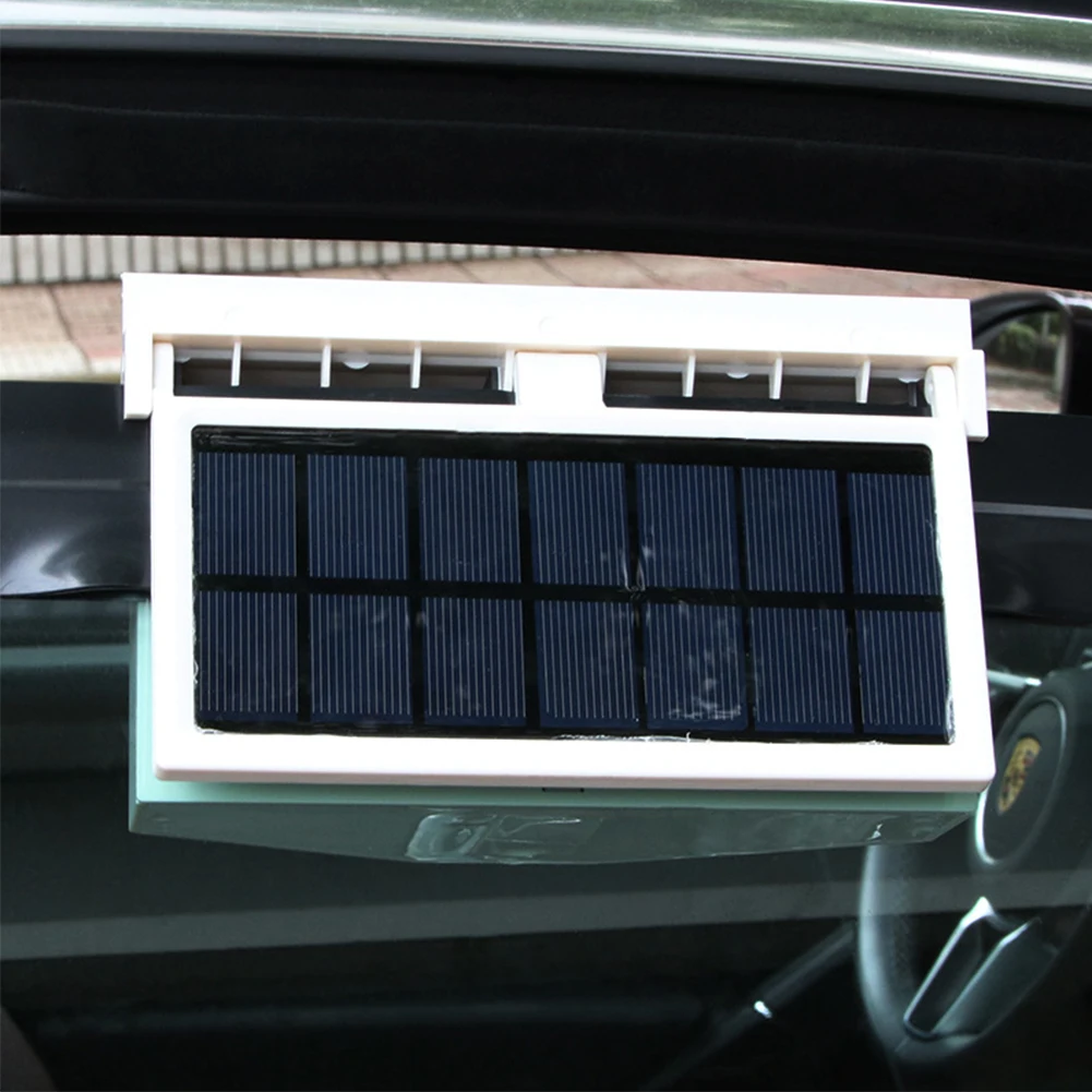 Car Solar Powered Exhaust Fan Auto Ventilation Fan Dual-Mode Power Supply High-Power Car Gills Cooler For Car Fresh Drop Ship