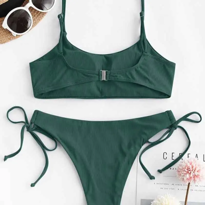 New Swimwear Woman Swimsuit Sexy Bikini Ladies Solid Color Sexy Bikinis Push-up Summer Swimwear Female Swimsuit Beachwear Set