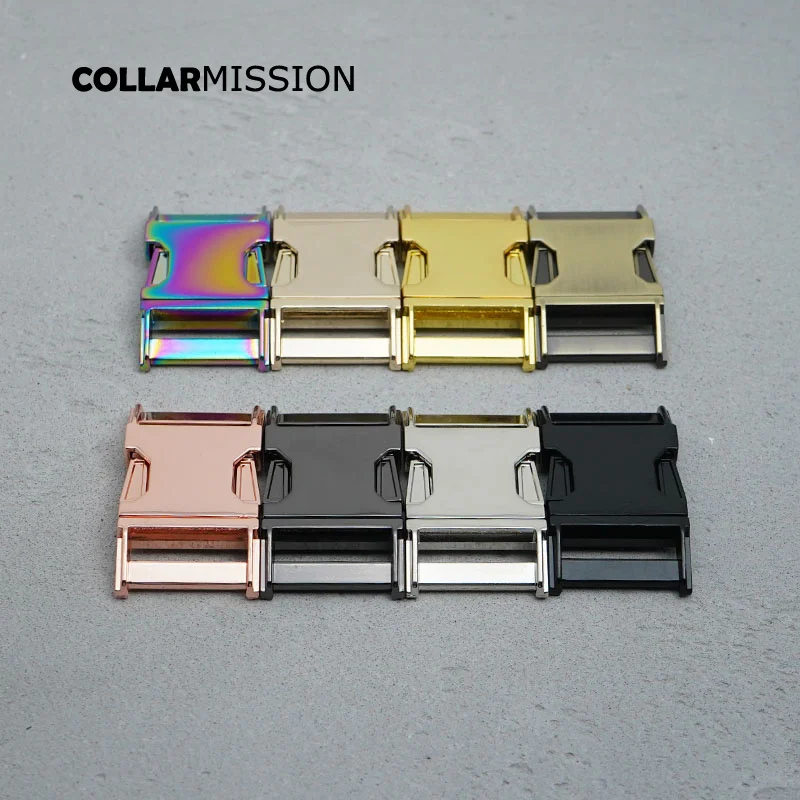 

50pcs/lot Side release buckle kirsite DIY dog collars high quality parts security lock retailing 30mm webbing sewing 8 kinds