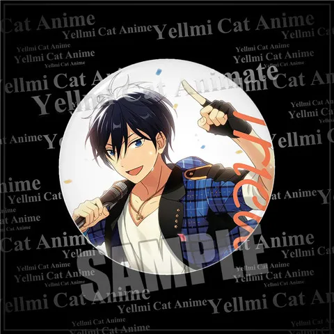 1pc 58mm Brooch  virtual idol anime game Ensemble Stars Sakuma Rei  Natsume Himemiya Pretty Badges Broche