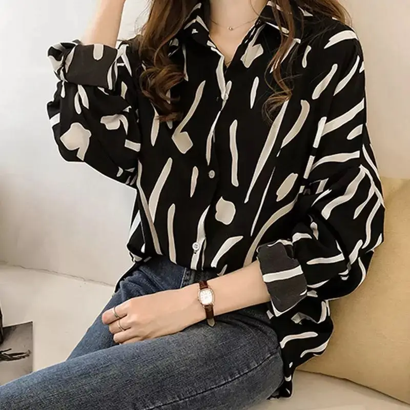 2020 Autumn Fashion Print Women Tops And Blouses Plus Size Long Sleeve Shirt Lady Blouses Shirt Clothing Female