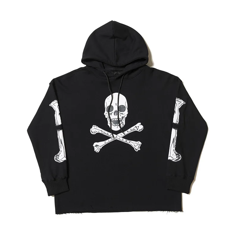 Skull Man Hoodies Cotton Sweatshirts skull  Men Clothing Sweatshirt Woman Women's  Harajuku Hip Hop Friends Streetwear