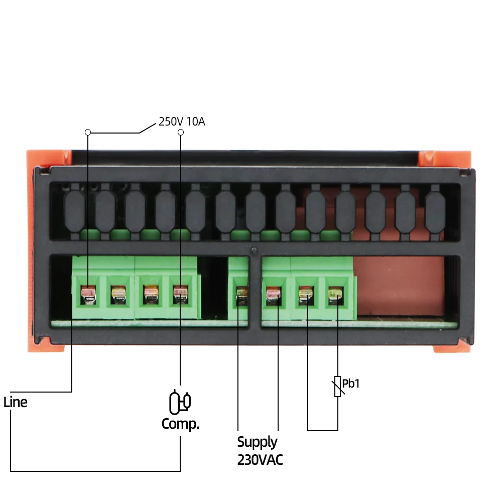 Imagem -04 - Termostato Controlador de Temperatura Controle de Umidade Termômetro Higrômetro Alarme de Refrigeração 220v Sensor Ntc Pcs por Lote Etc-961