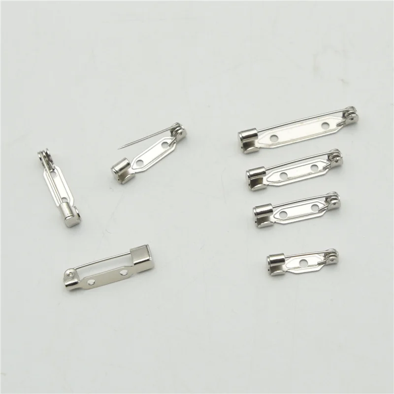 500pcs 2.4cm High Quality Safety Brooch Base Back Bar Badge Holder Brooch Pins DIY Jewelry Finding