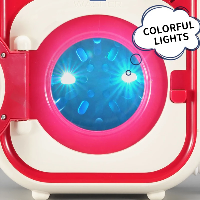 Con Trống Của Máy Giặt Đồ Chơi Bộ YY6011 Mô Phỏng Đầu Giáo Dục Đồ Chơi Đa Chức Năng Quay Nước