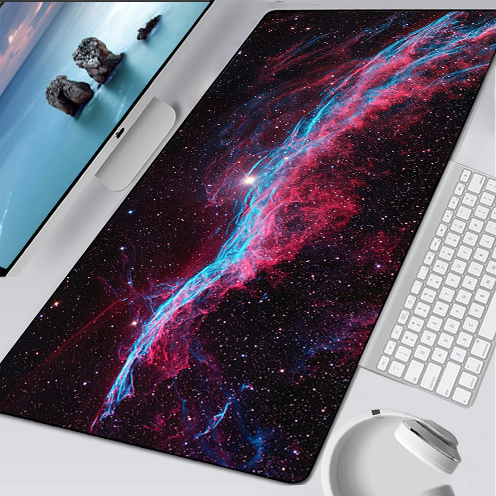 Imagem -03 - Grande Gaming Mouse Pad Computador Mousepad Gamer Tapete do Mouse Portátil Mausepad Espaço Galáxia Nebulosa Mouse Tapete Teclado