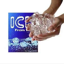 Truco de magia que cambia de agua, manos heladas, trucos de primer plano, hielo mágico transparente, novedad de 2017