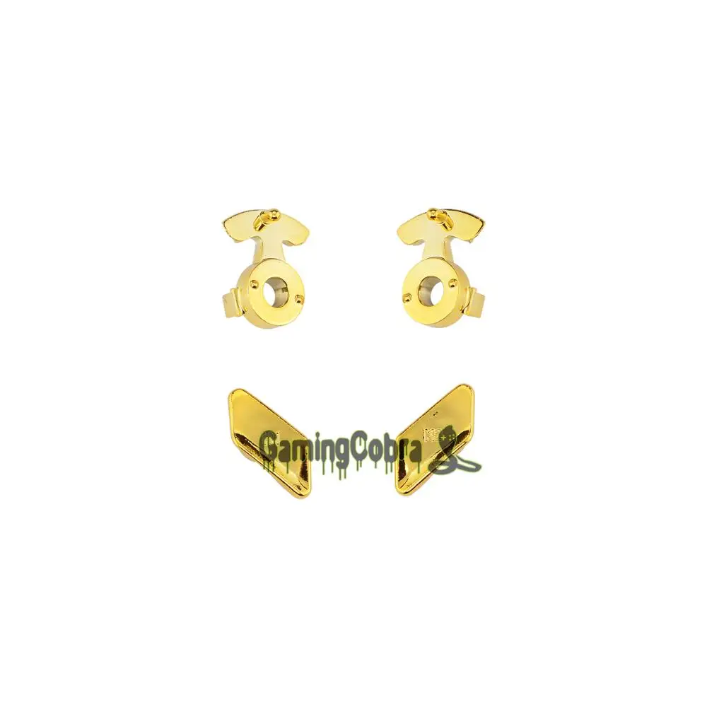 Pulsanti di ricambio lucidi oro cromato estremo K1 K2 pagaie per Controller Xbox One S / X Remap elevato e Kit di arresto grilletto