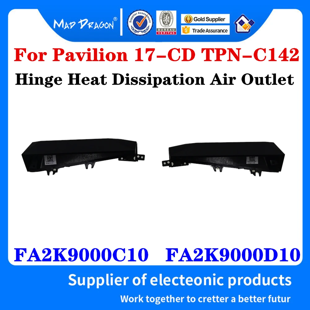 New FA2K9000C10 FA2K9000D10 For HP 17-cd0000 17-CD TPN-C142 Hinge Tail Rear Trim Cover ​Heat Dissipation Air Outlet Exhaust Vent