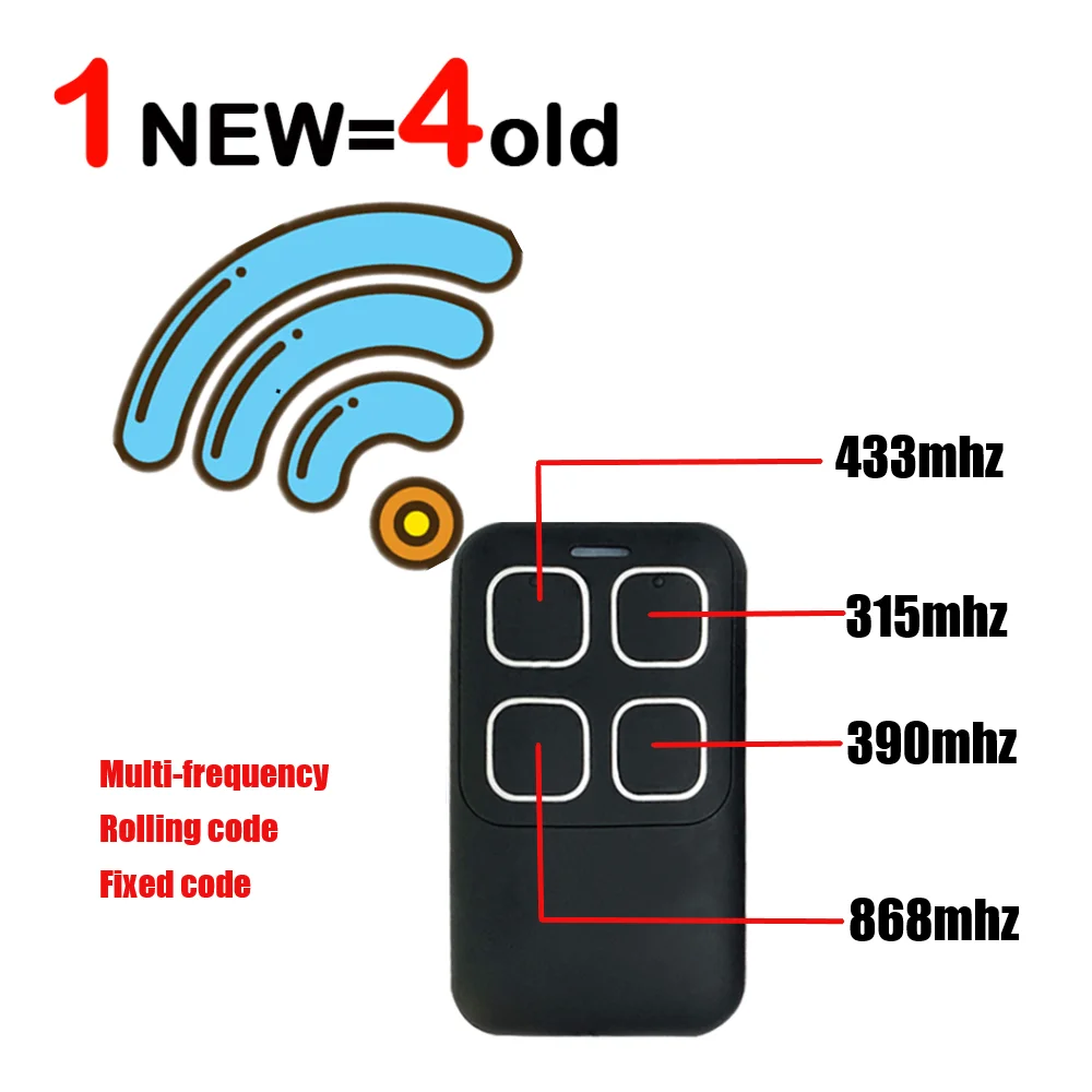HOT 433mhz Remote Control Key garage door copy controller Electric Universal Gate Garage Door Remote Control 868mhz