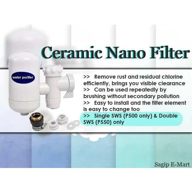 คุณภาพดีSWSเครื่องกรองน้ำกรองเซรามิคPenapis Air Readyสต็อก