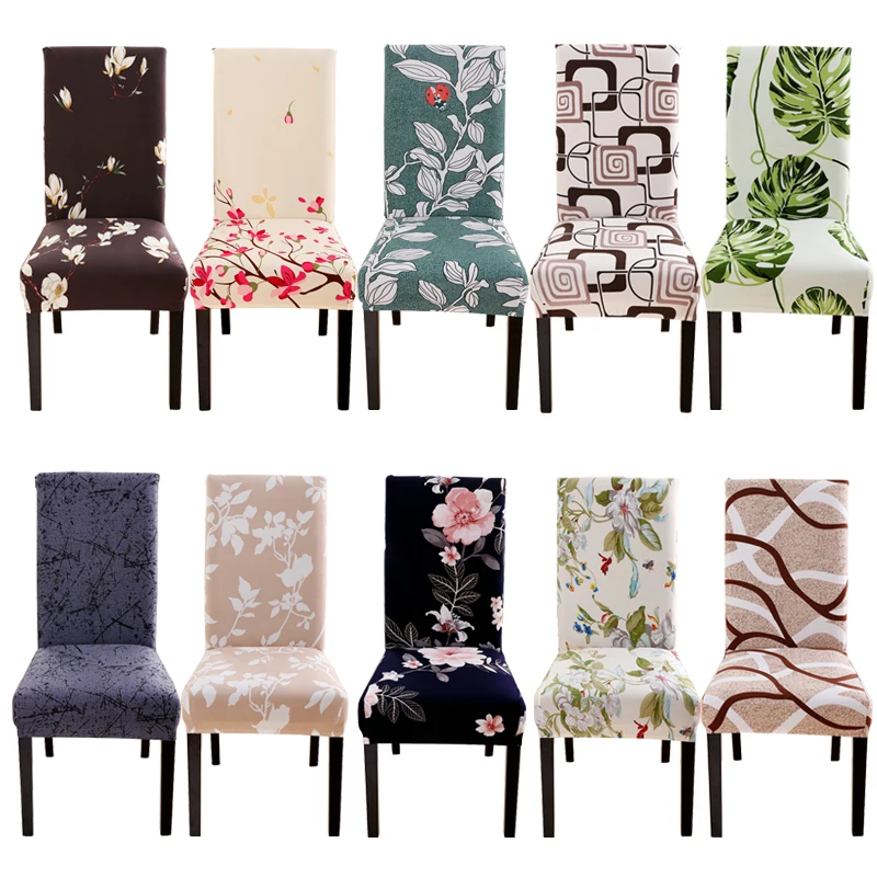 22 new colors chair covers floral modern slipcover for dinning room wedding Stretch Elastic furniture protector