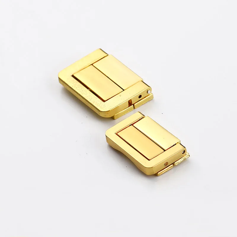 48*30mm Dei Monili Cassa del Regalo del Vino Scatola di Legno Della Cassa Toggle Valigia Hasp Sacchetto di Cuoio Della Borsa Della Borsa Della Chiusura di Blocco con Viti