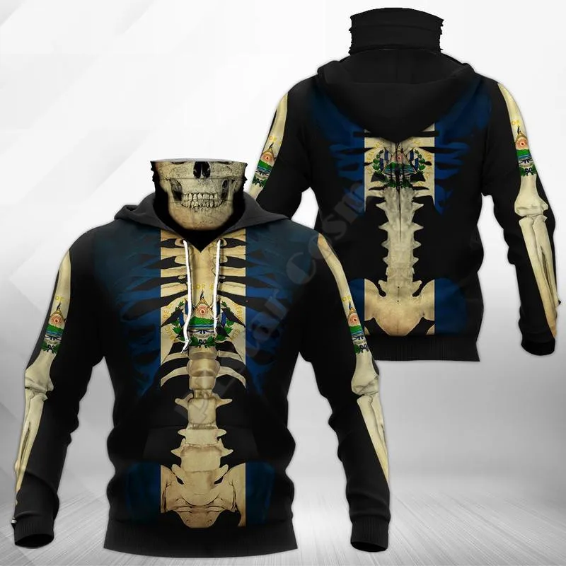 Sudadera con capucha con estampado 3D de calavera de policía para hombre y mujer, suéter informal de moda Harajuku, máscara cálida, envío directo