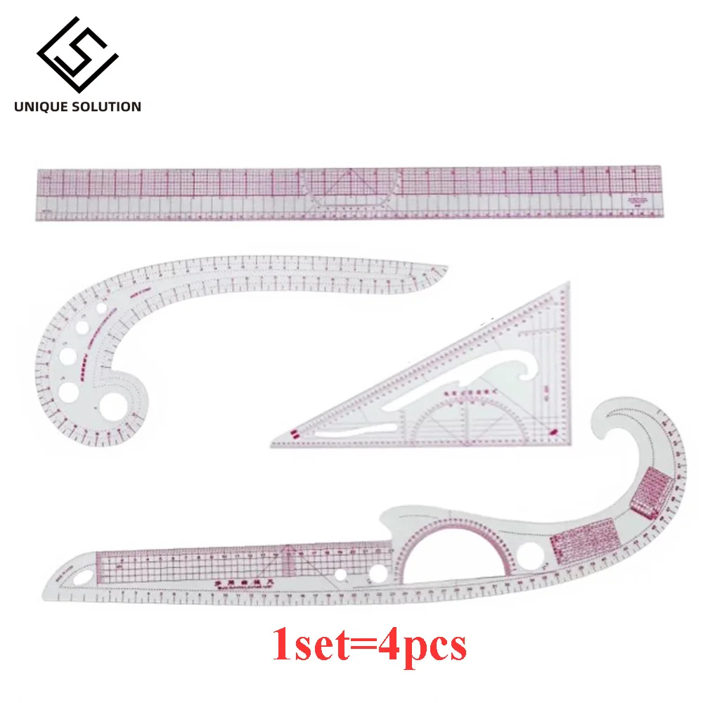 Multi-function Sewing Ruler Curve Ruler Clothing Sample Garment Cut Cutting Pattern Making Metric Yardstick Drawing Tailor Tools