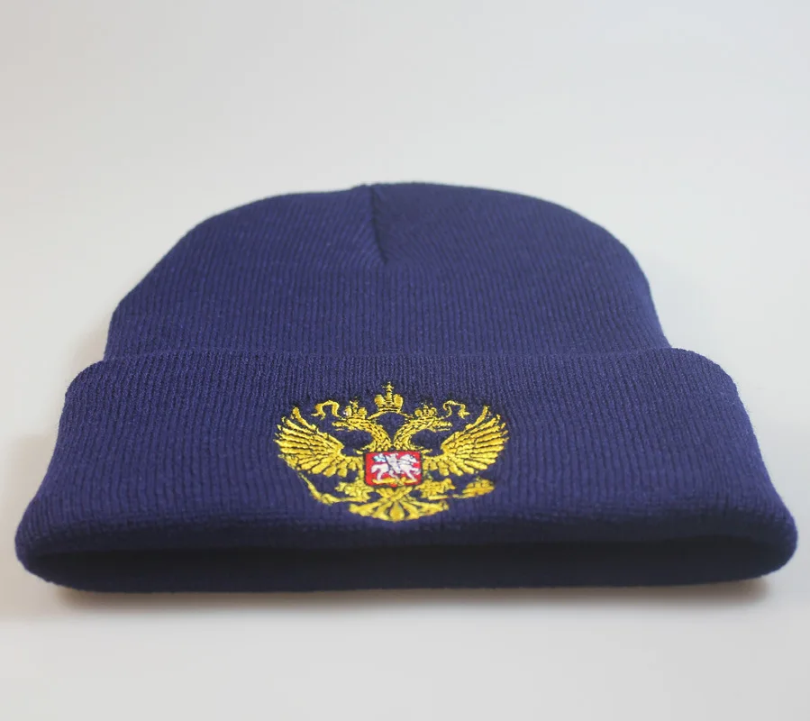 National Emblem of Russia Hats for Unisex Winter Keep Warm Hat kniting Male / Ladies Elegant Hat