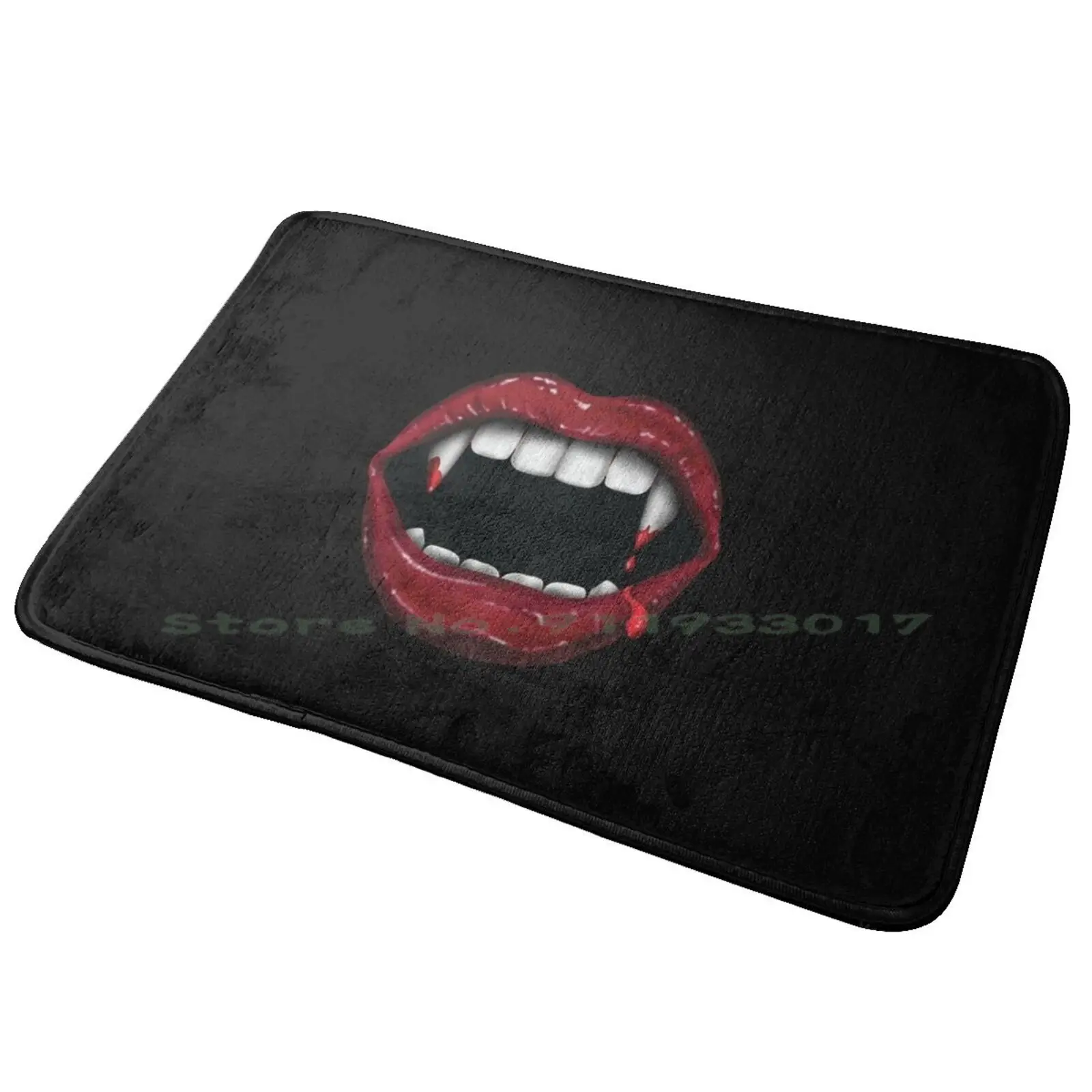 Vampire Face Mask Entrance Door Mat Bath Mat Rug Buffy The Vampire Cute Vampires Funny Horror Geek Joss Whedon Halloween What