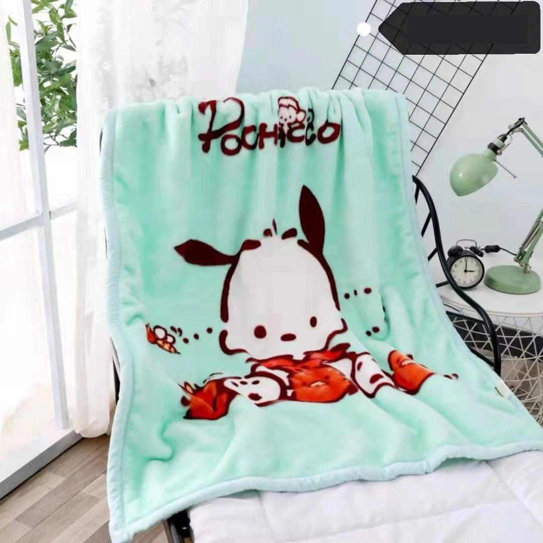 1 PC Children Winter Double Layer Thickened Warm Blanket Multipurpose Cute Printing Plush Blanket Baby Kindergarten Nap Blanket