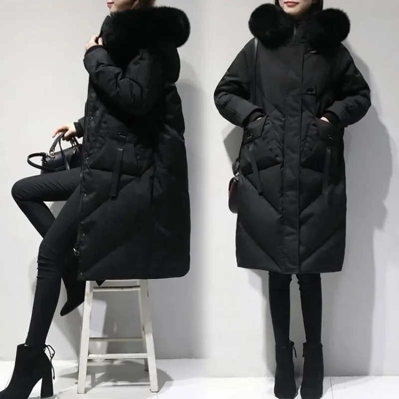 Women's Winter Coat 2021 New Down Cotton Jacket Mid-length 200 Catties Cotton Coat Fat Sister Padded Jacket Women M368