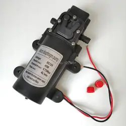 dc 12v 24v 4L/min High pressure mini electric water Pump 45W self-priming diaphragm water pump
