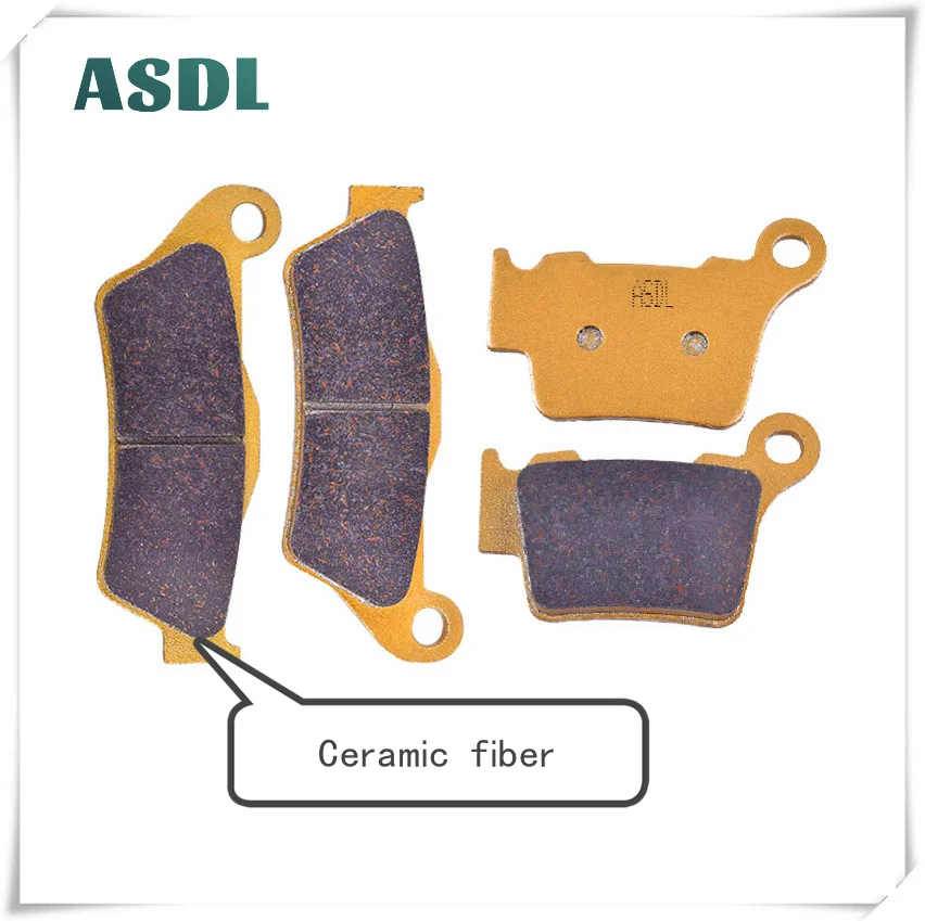 

Front Rear Brake Disc Pads Kit Ceramic for XC300 2010-2014 XC-W300 2006-2017 EXC250 06-18 EXC-F250 06-18 EXC-G250 09-18