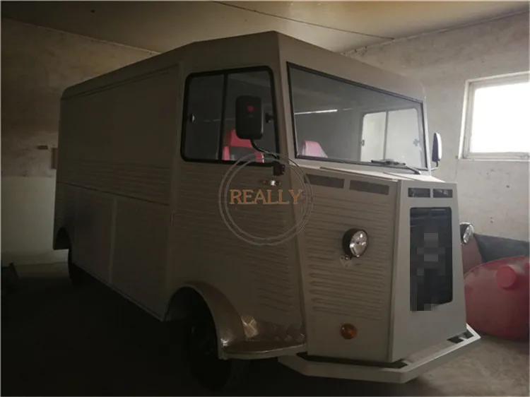 Carrito eléctrico Vintage para venta de comida, remolque móvil para el mercado europeo, novedad