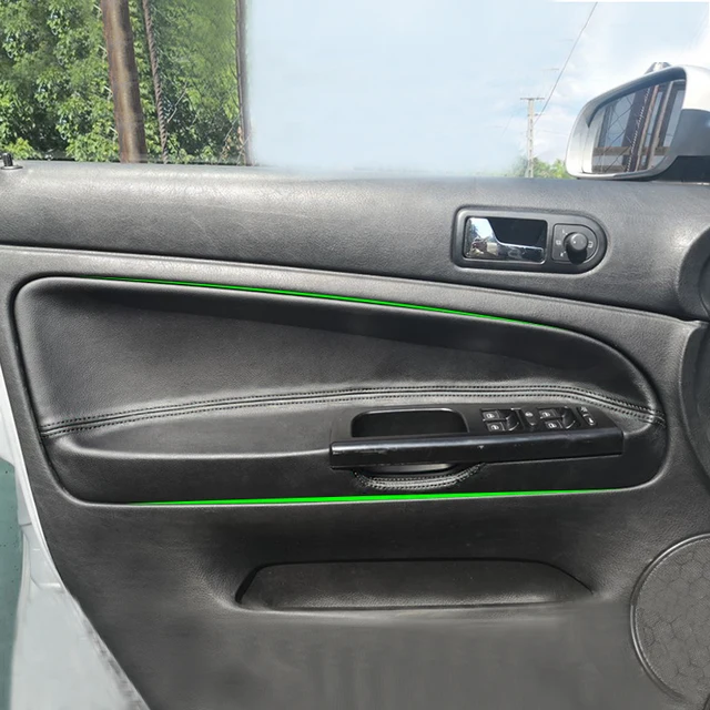 Tylko LHD 4 drzwi do VW Passat B5 1998 - 2002 2003 2004 2005 2006 Akcesoria samochodowe Panel drzwi Podłokietnik Pokrywa Naklejka Wykończenie Czarny