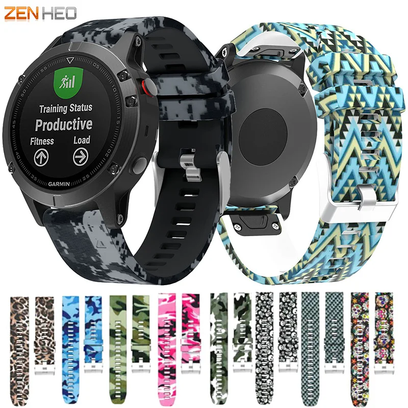Garmin Fenix 5/5 용 퀵 릴리스 시계 밴드 및 Garmin Forerunner 935 시계 밴드 용 교체 용 22mm 실리콘 손목 스트랩