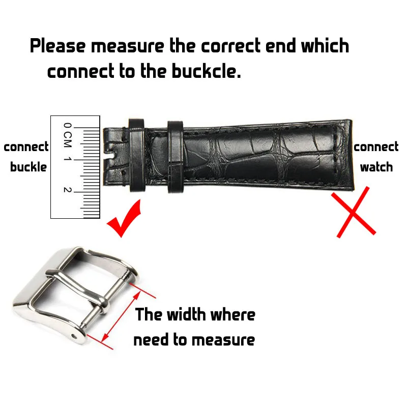 Stainless Steel Watch Strap Buckle 16mm 18mm 20mm 22mm 316L Glossy Polish Replacement Watchband Clasp Band Repair Tool Part