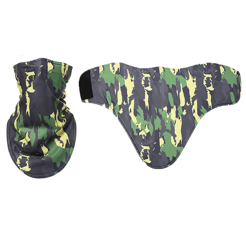 Full Face Ski Bibs Mask Snowboard Scarf Skiing Mask Winter Neck Buff Cycling Motorcycle, Windproof Face Mask, Camo Printed Scarf