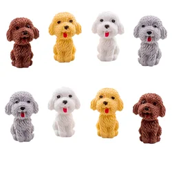 1pcs Cute Mini Simulation Teddy Dog Pencil Eraser For Kids Gift Creative School Correction Supplies Fashion Office Toy Eraser