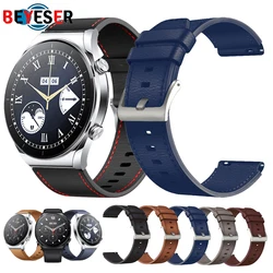 Nueva correa de cuero para Xiaomi Watch S1, pulsera para Huawei Watch GT 2 Pro, pulsera reemplazable, accesorios de correa