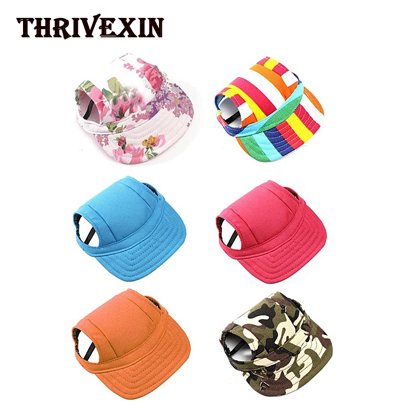 

Dog Hat With Ear Holes Pet Baseball Cap Windproof Travel Sports Sun Hats Headdress for Puppy Large Pets Outdoor Accessories