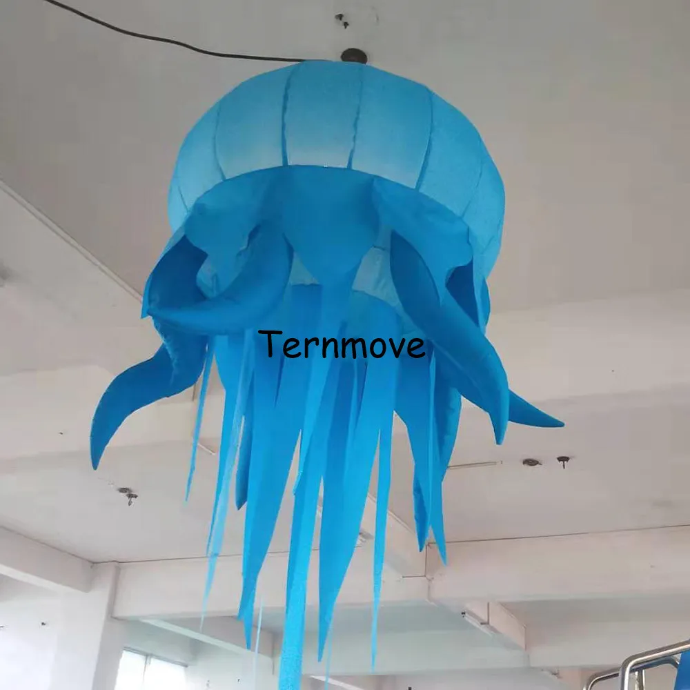 inflatable jellyfish for wedding decoration Party decoration artificial lamp inflatable chandelier shape led jellyfish