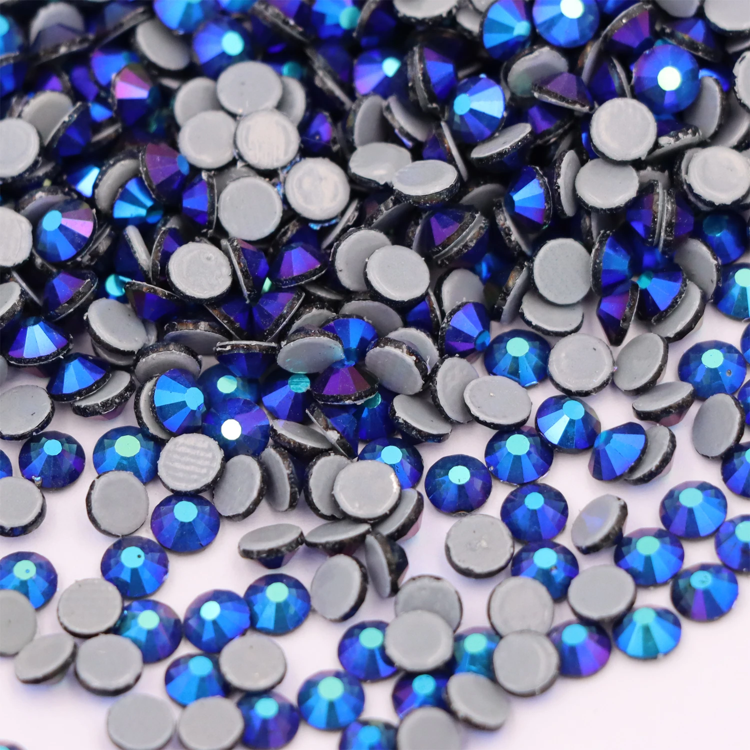 Montana AB Flat Back Hotfix Crystals Hot Fix Rhinestones Strass Stones For Clothes Nail Art Decoration