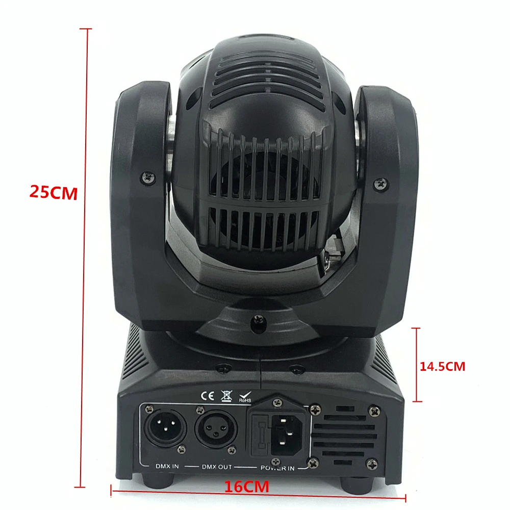 Imagem -02 - Rgbw Beam Moving Head Light Luzes Led dj Disco Iluminação Party Stage Dmx 4in 60w