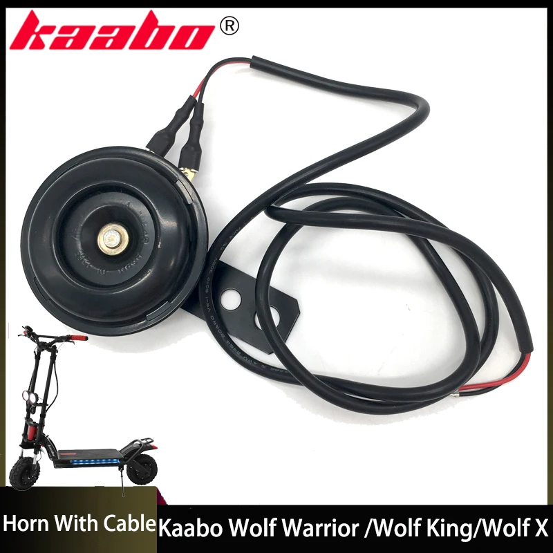 Kaabo Wolf Warrior King Horn With Cable Kaabo Offical 11inch 10inch Wolf X Scooter Spare Parts Accessories