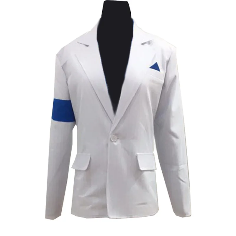 Op maat gemaakt Michael Jackson Smooth Criminal Suit Michael Jackson Cosplay Kostuum top + broek + shirt + stropdas + hoed + riem aangepast