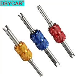 DSYCAR Aluminum Alloy Car Auto A/C Air Conditioning Valve Core Remover Tool Wrench Screwdriver Stem Remover Tire Repair Install