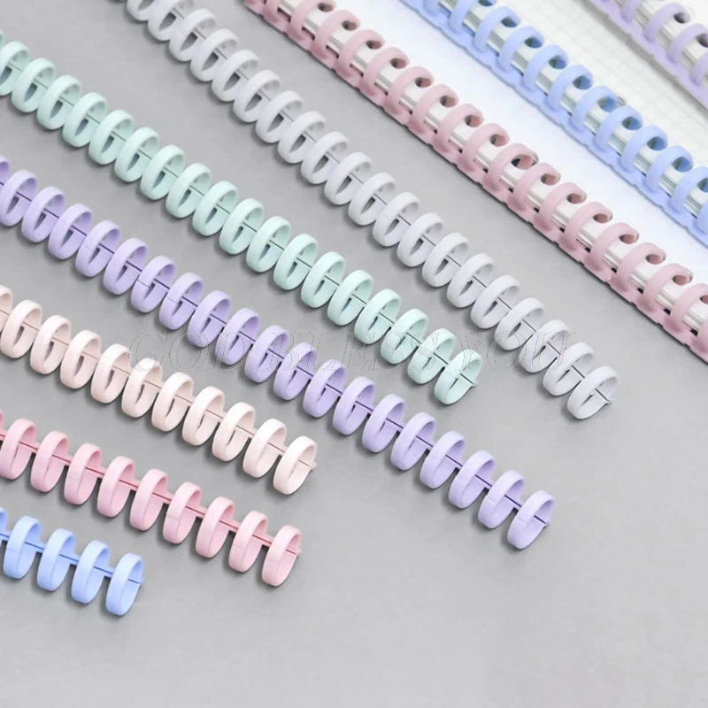 10Pcs 30 Holes Circles Ring Loose-leaf Paper Book Scrapbook Album Binder Spiral A4 Notebook Binding Clips Drop Shipping